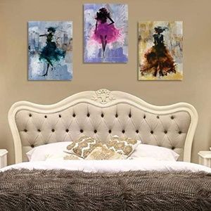 Canvas Wall Art Sexy Women City Paintings